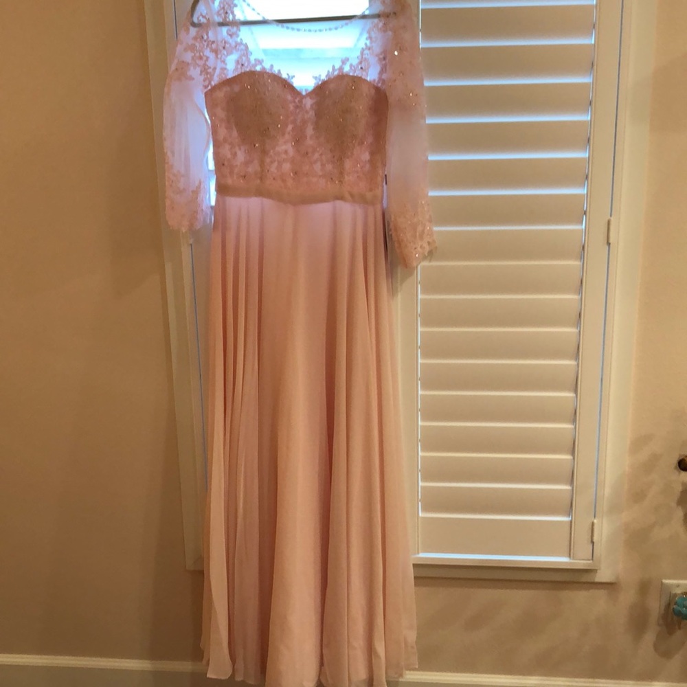 Pink evening gown
